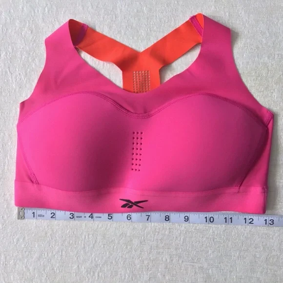 Reebok PureMove Size Small Sports Bra in Proud Pink Revolutionary Fabric - Picture 9 of 10